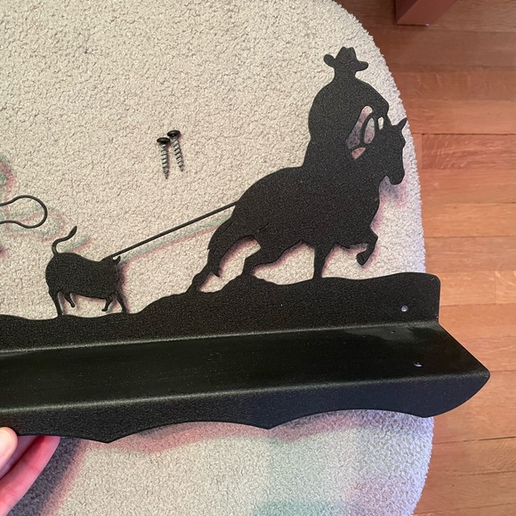 Black Cowboy Metal Wall Art - Picture 3 of 4